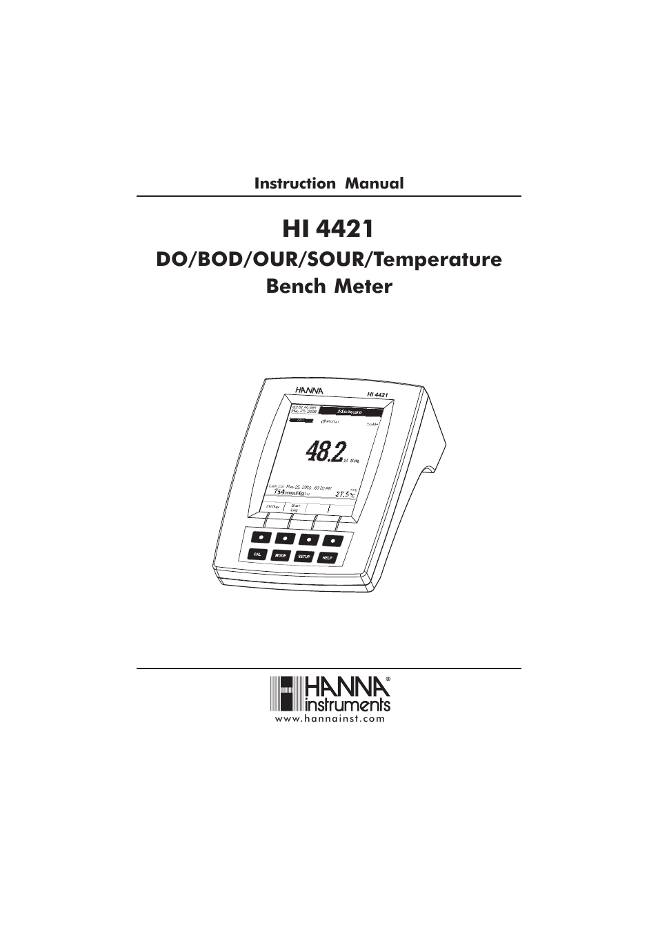 Hanna Instruments HI 4421 User Manual | 56 pages