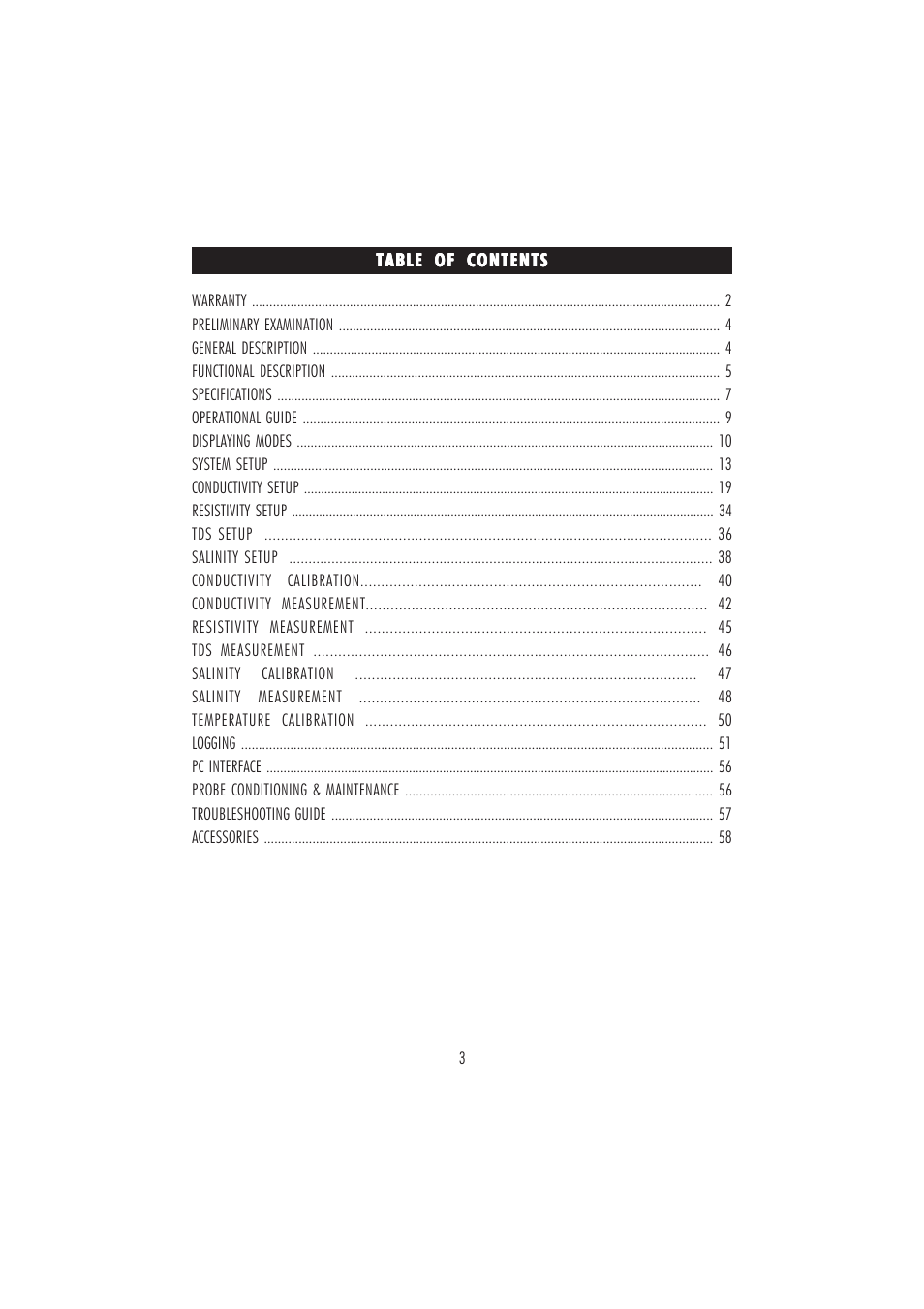 Hanna Instruments HI 4321 User Manual | Page 3 / 60