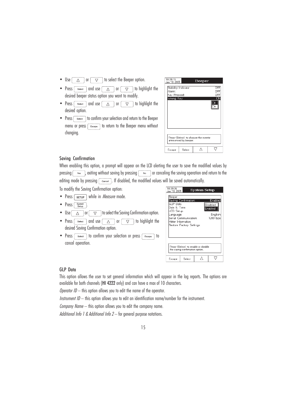 Hanna Instruments HI 4221 User Manual | Page 15 / 76