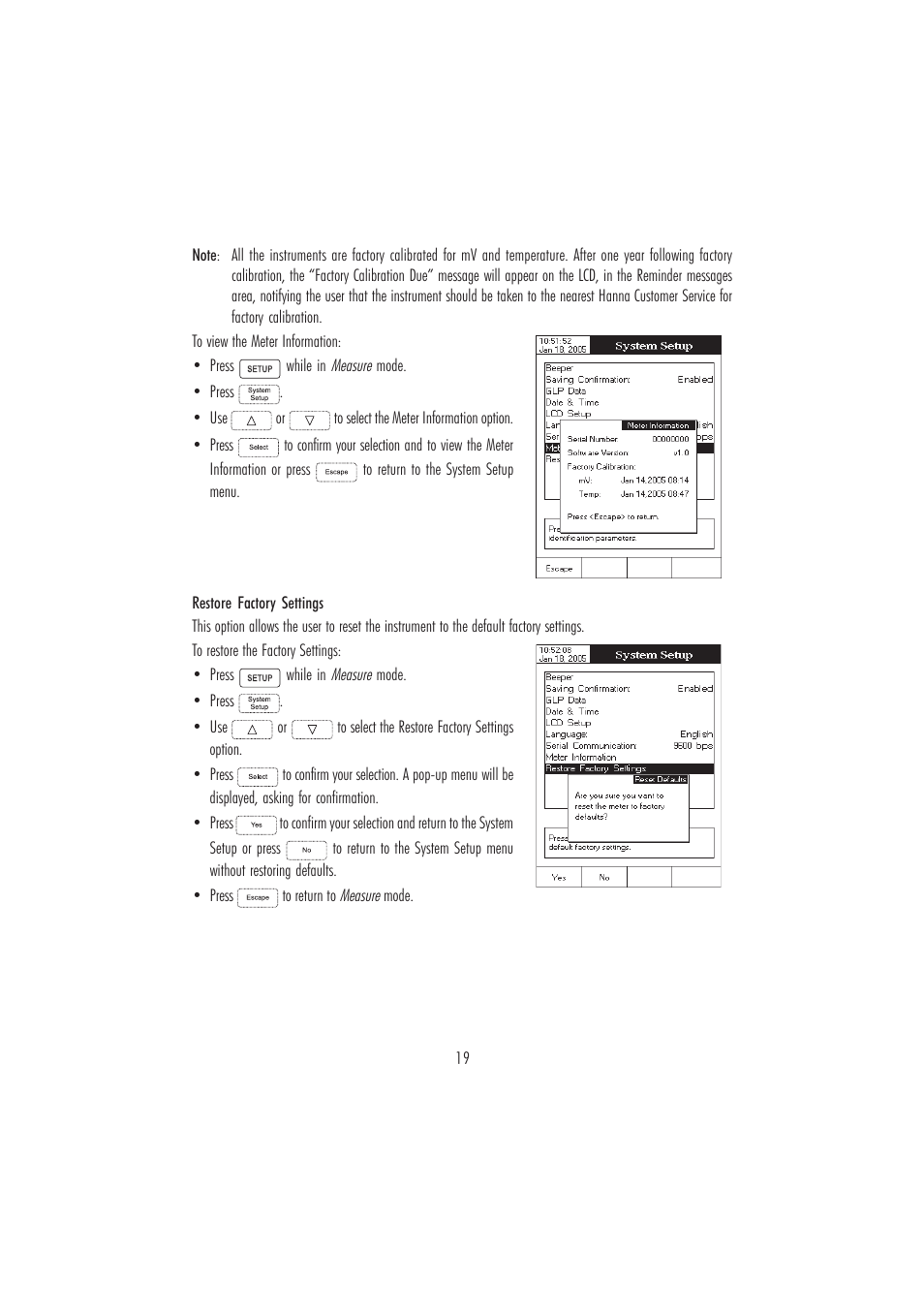 Hanna Instruments HI 4221 User Manual | Page 19 / 76