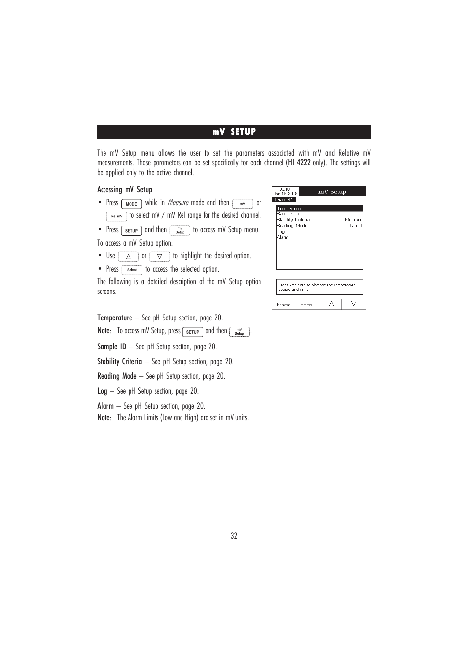 Hanna Instruments HI 4221 User Manual | Page 32 / 76