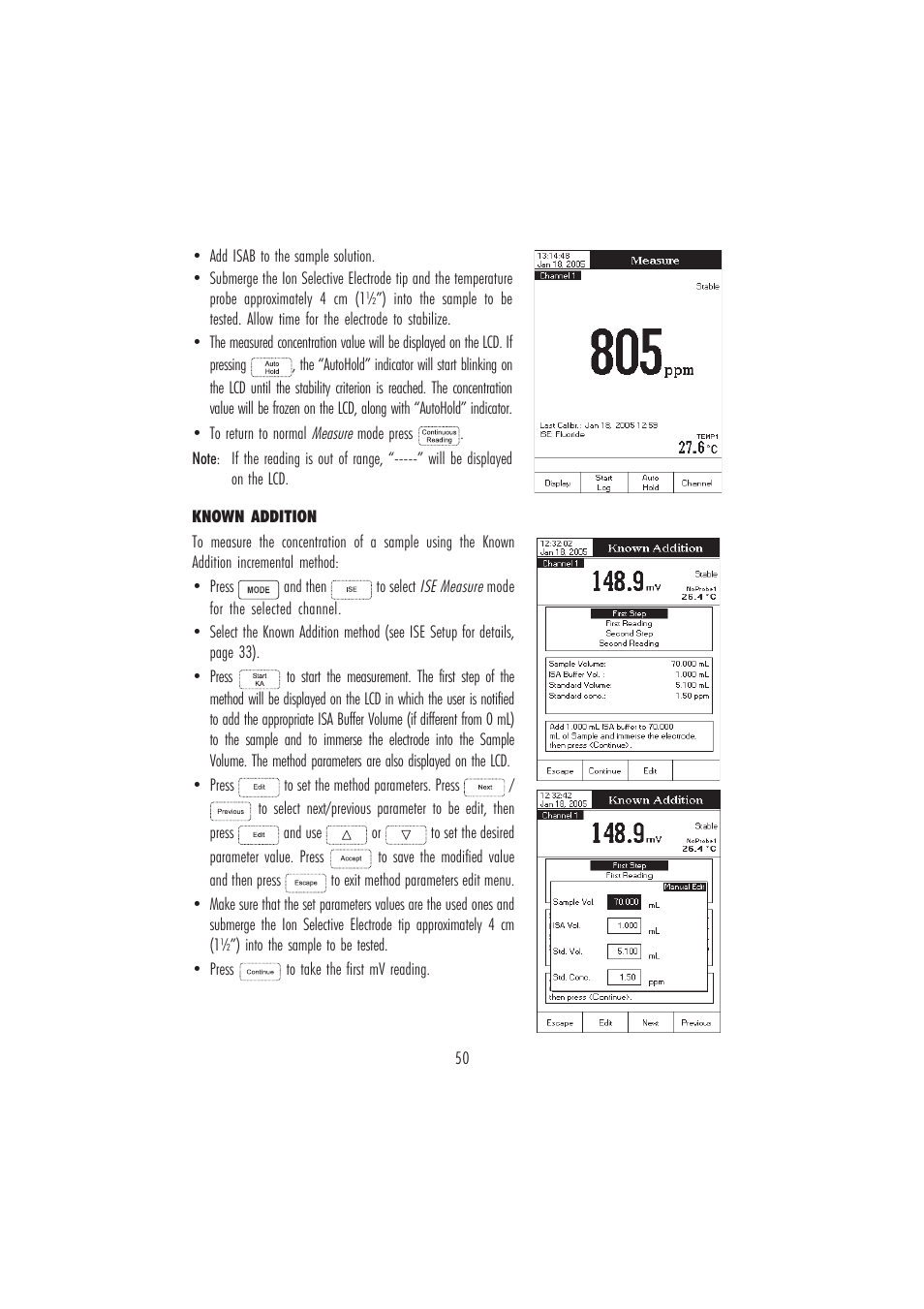 Hanna Instruments HI 4221 User Manual | Page 50 / 76