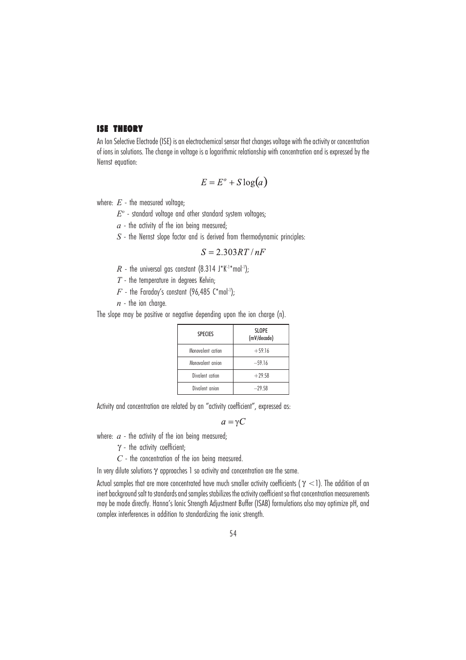 Hanna Instruments HI 4221 User Manual | Page 54 / 76