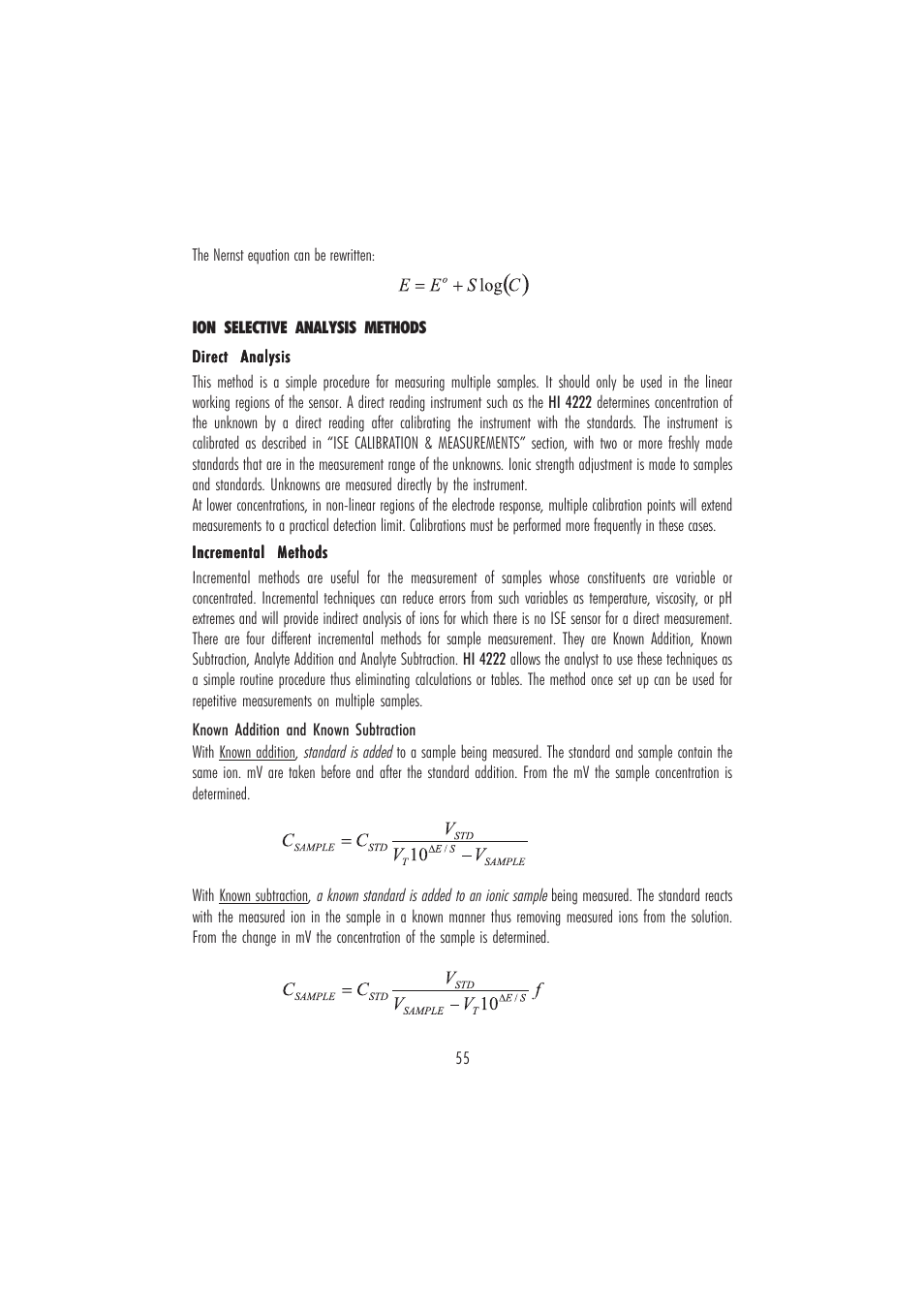 Hanna Instruments HI 4221 User Manual | Page 55 / 76