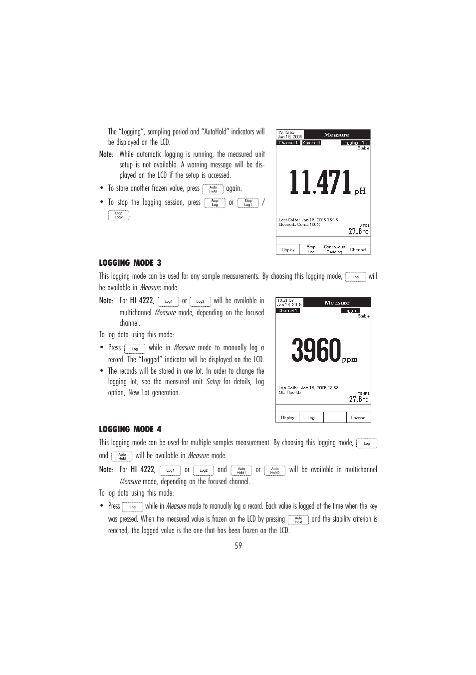 Hanna Instruments HI 4221 User Manual | Page 59 / 76