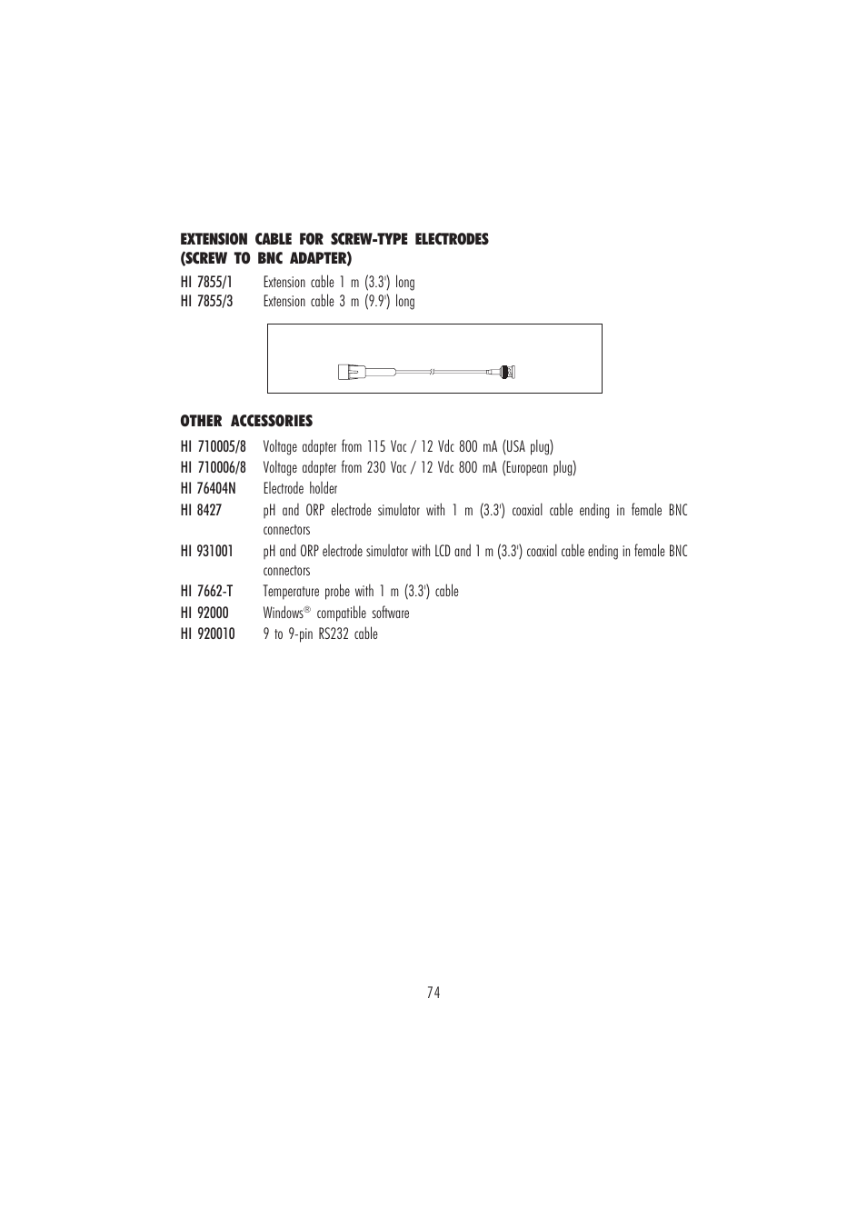 Hanna Instruments HI 4221 User Manual | Page 74 / 76