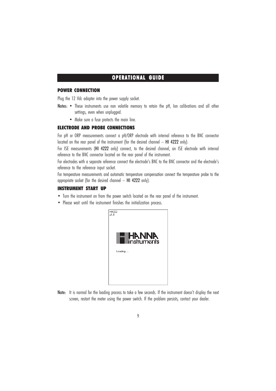 Hanna Instruments HI 4221 User Manual | Page 9 / 76