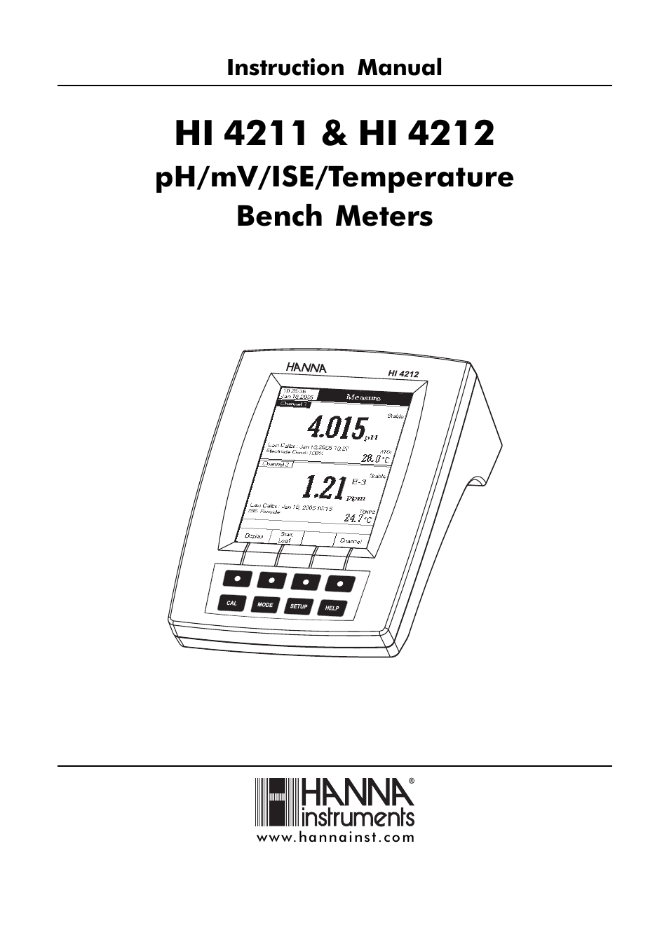 Hanna Instruments HI 4211 User Manual | 76 pages