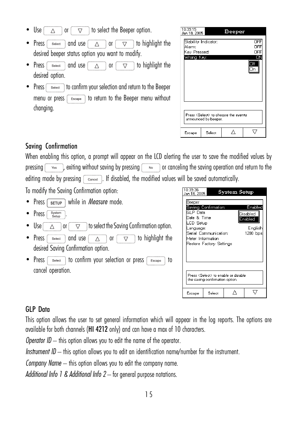 Hanna Instruments HI 4211 User Manual | Page 15 / 76
