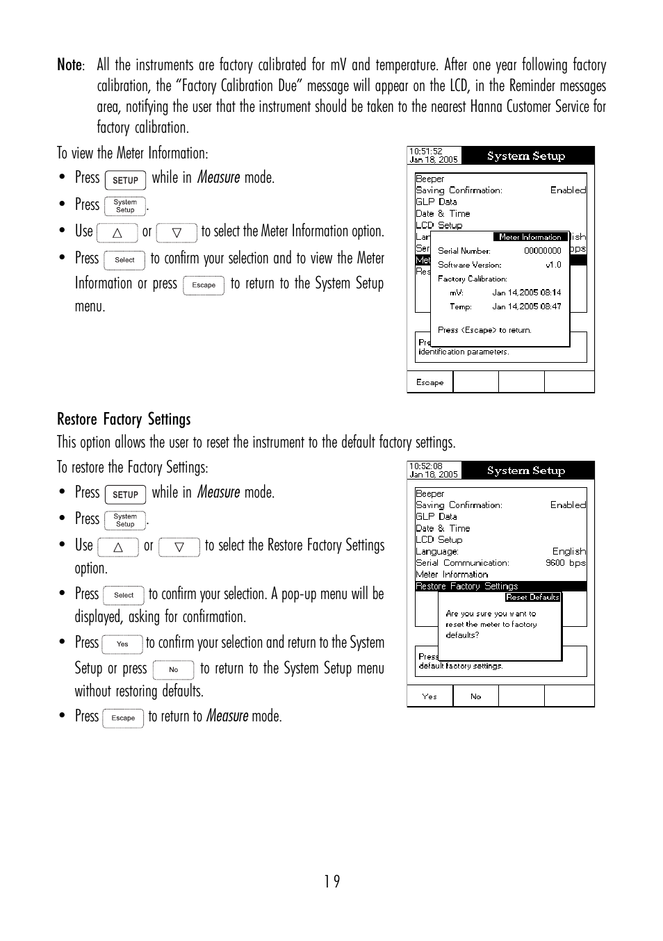 Hanna Instruments HI 4211 User Manual | Page 19 / 76