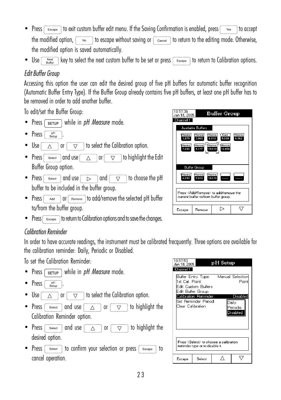 Hanna Instruments HI 4211 User Manual | Page 23 / 76