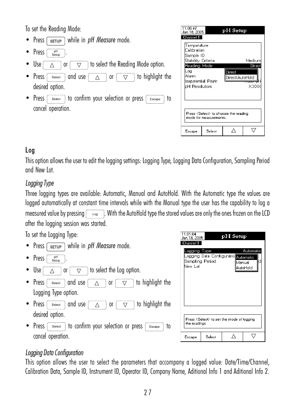 Hanna Instruments HI 4211 User Manual | Page 27 / 76