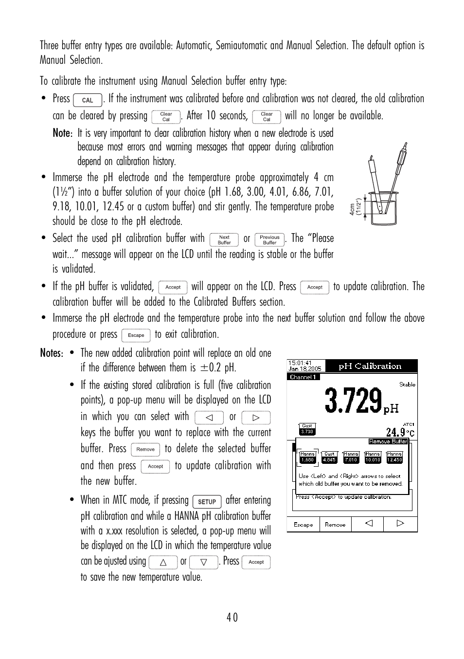 Hanna Instruments HI 4211 User Manual | Page 40 / 76