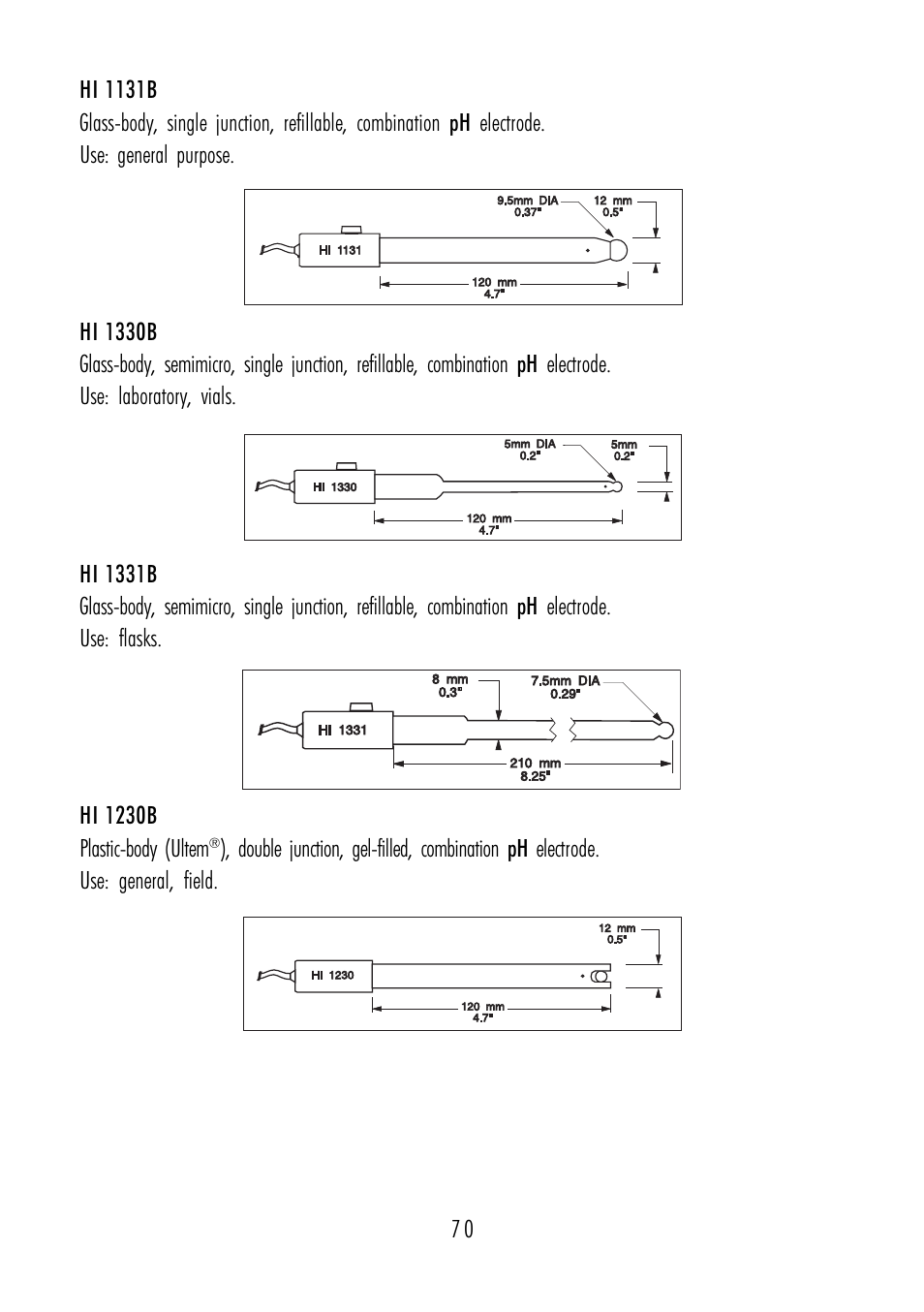 Hanna Instruments HI 4211 User Manual | Page 70 / 76