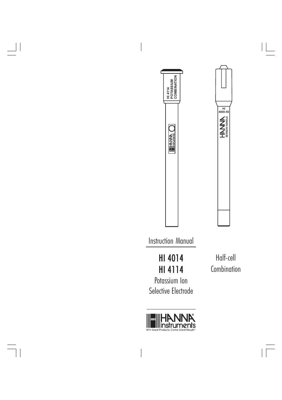 Hanna Instruments HI 4014 User Manual | 9 pages