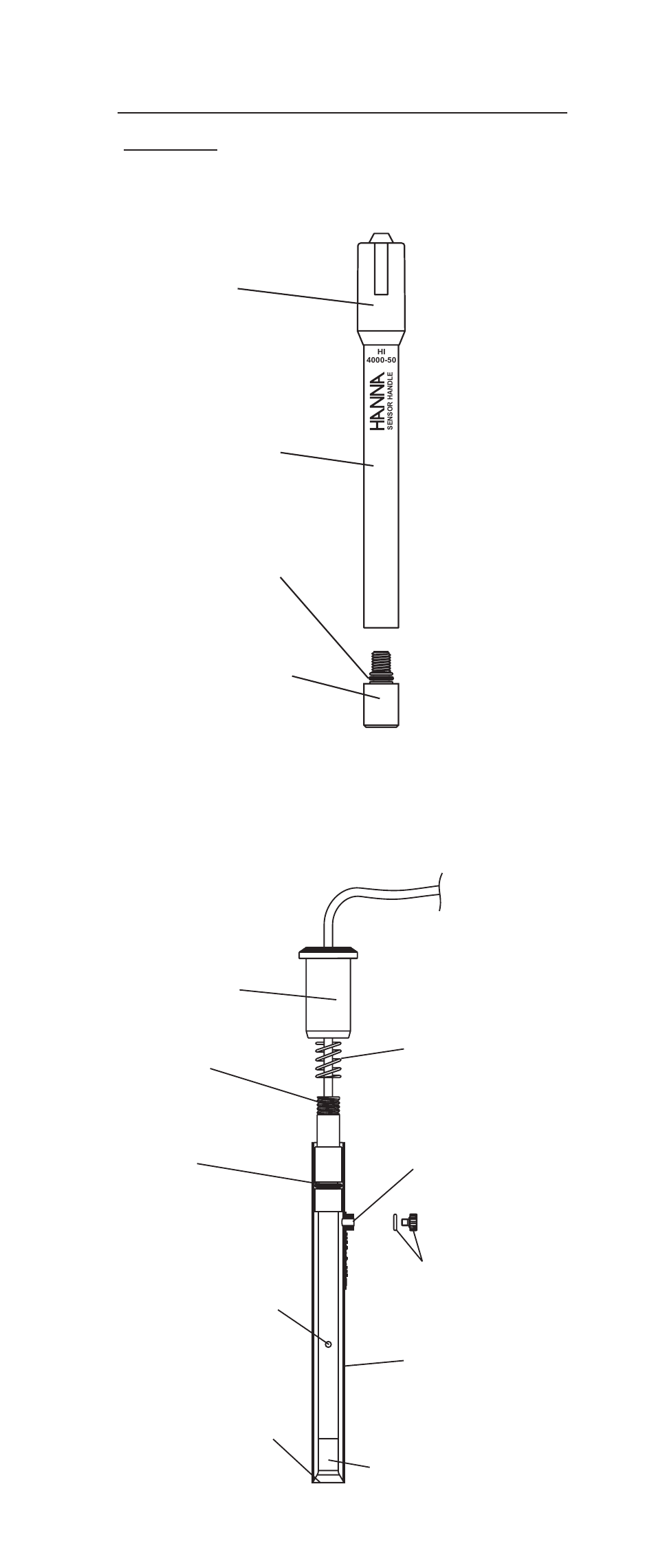 Cap sensing module sensor handle o-ring | Hanna Instruments HI 4013 User Manual | Page 4 / 16