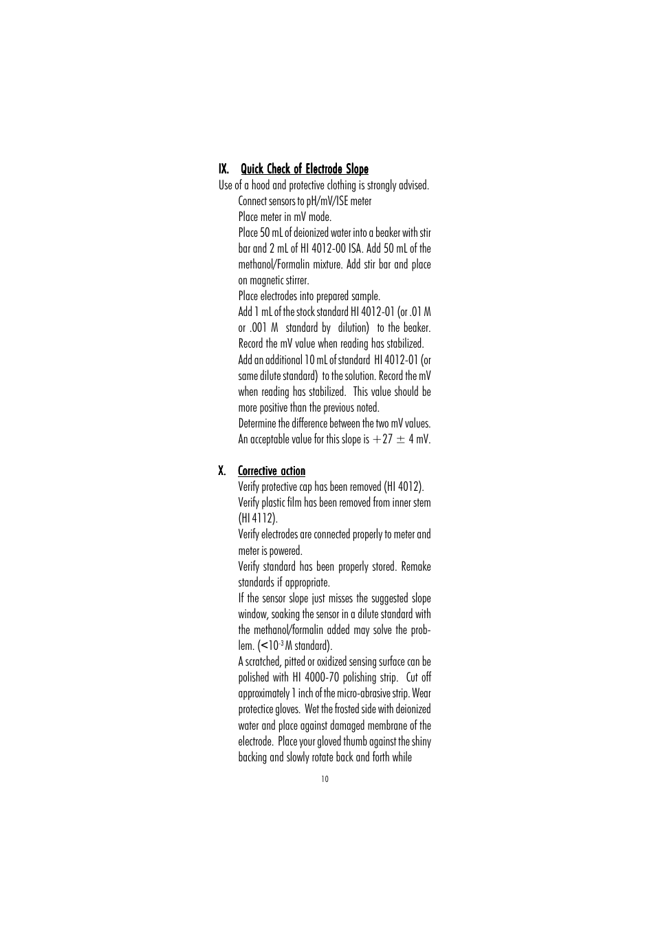 Hanna Instruments HI 4012 User Manual | Page 10 / 16