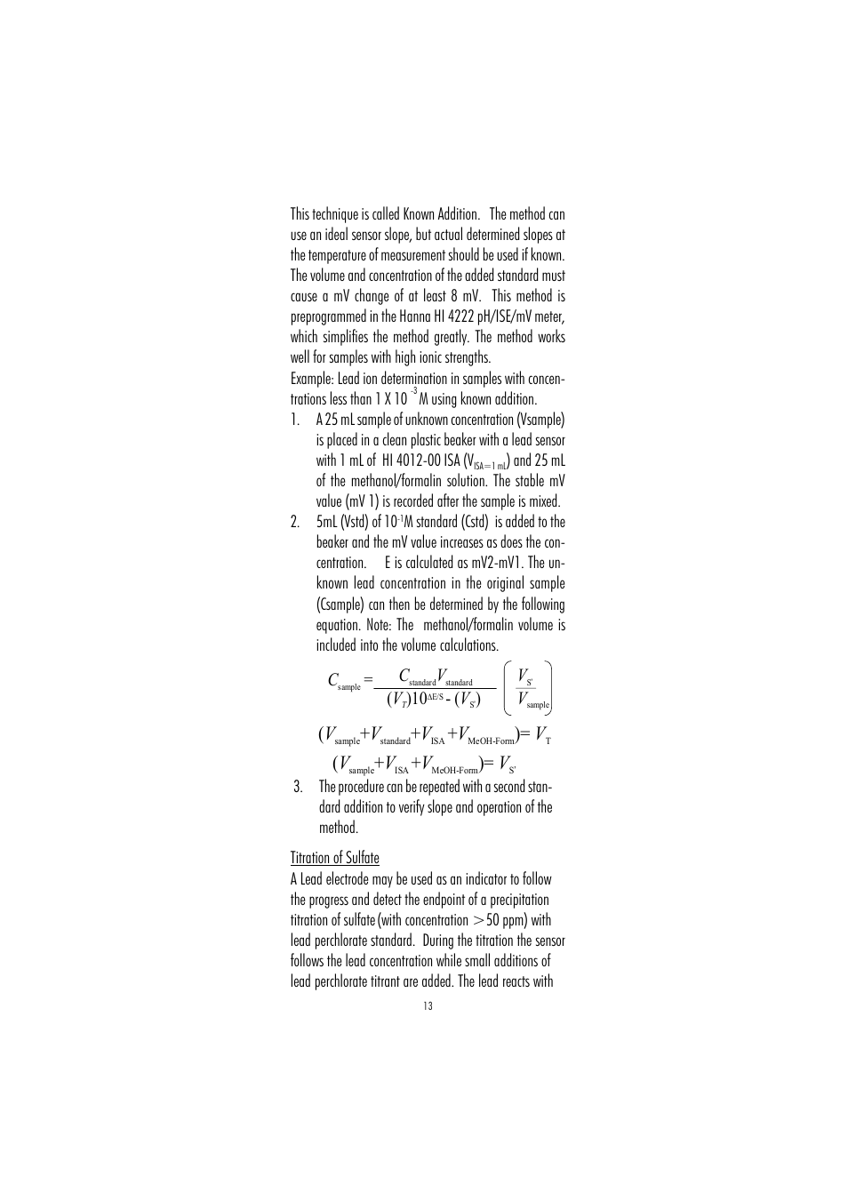 Hanna Instruments HI 4012 User Manual | Page 13 / 16