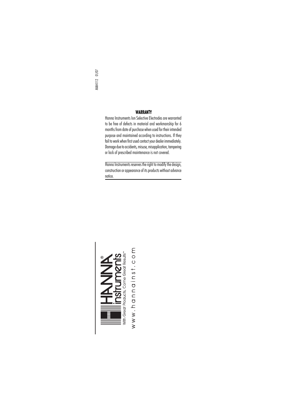 Hanna Instruments HI 4012 User Manual | Page 16 / 16