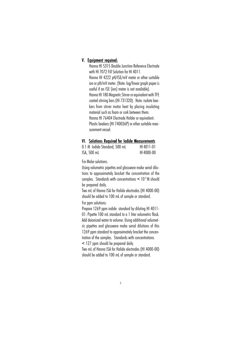 Hanna Instruments HI 4011 User Manual | Page 5 / 16