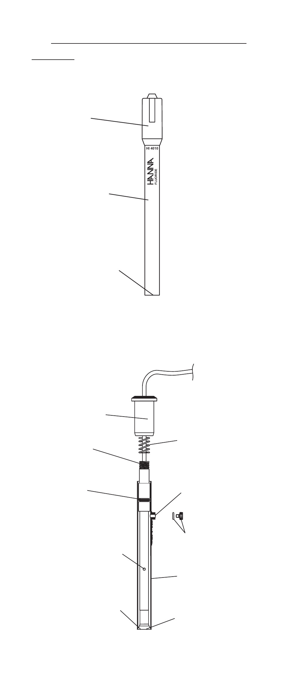 Cap sensing crystal sensor handle | Hanna Instruments HI 4010 User Manual | Page 4 / 16