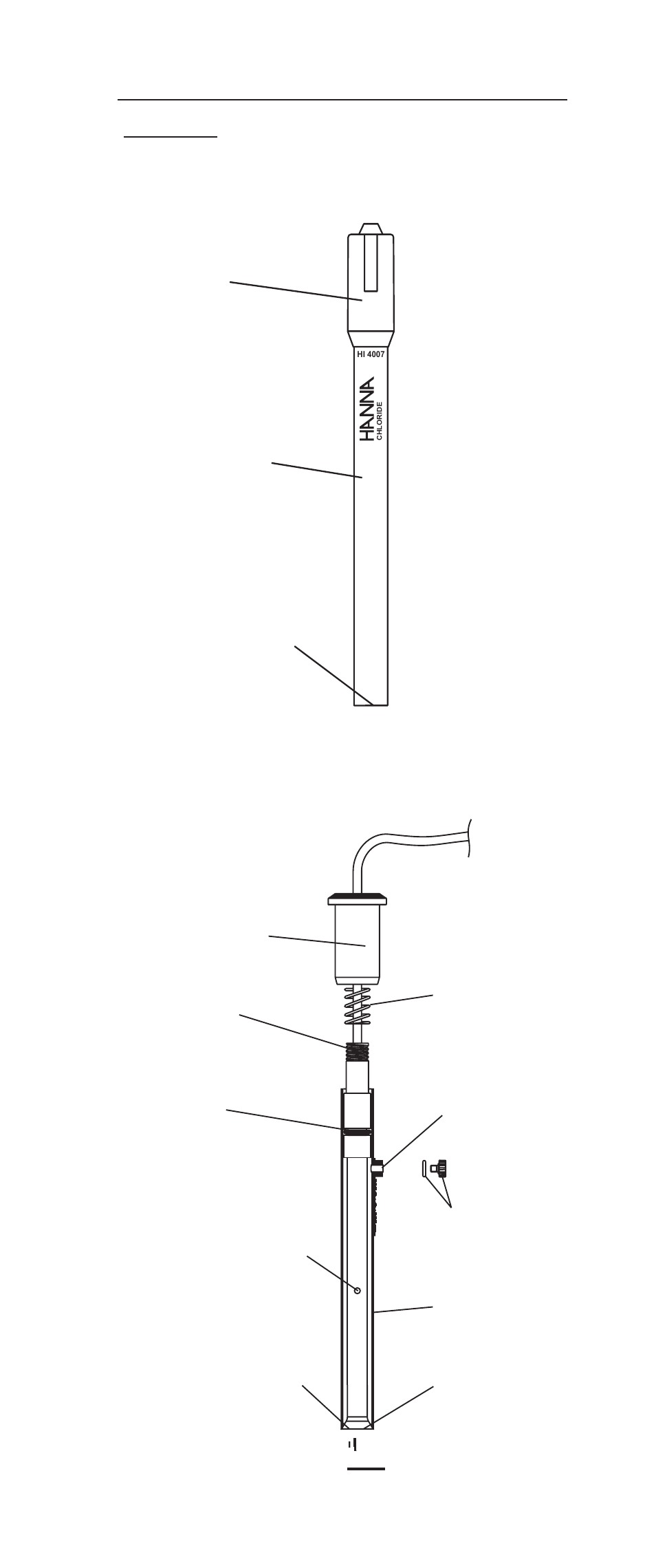 Cap sensing membrane sensor handle | Hanna Instruments HI 4007 User Manual | Page 4 / 16