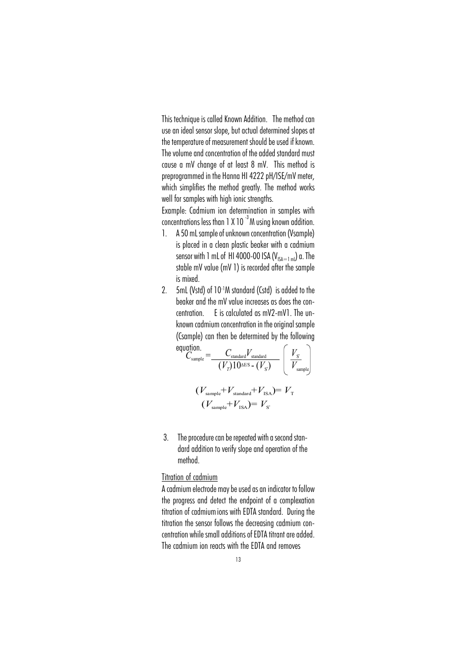 Hanna Instruments HI 4003 User Manual | Page 13 / 16