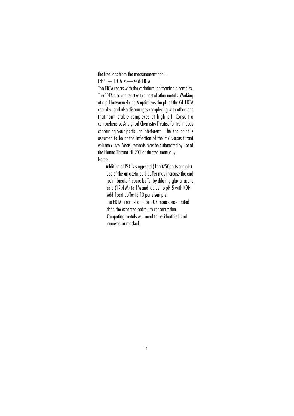 Hanna Instruments HI 4003 User Manual | Page 14 / 16