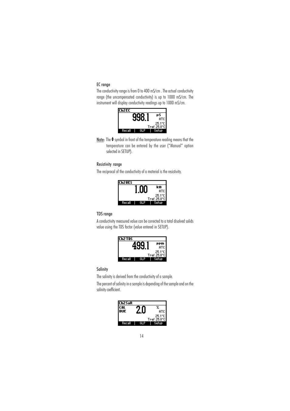 Hanna Instruments HI 3512 User Manual | Page 14 / 84
