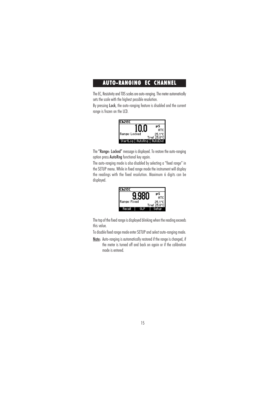 Hanna Instruments HI 3512 User Manual | Page 15 / 84