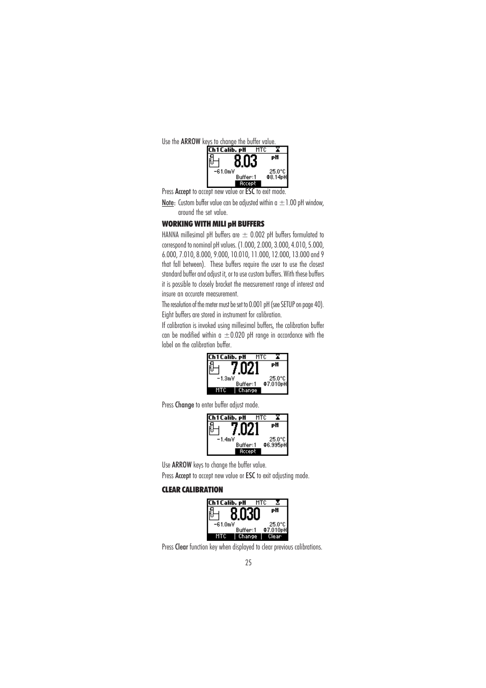 Hanna Instruments HI 3512 User Manual | Page 25 / 84