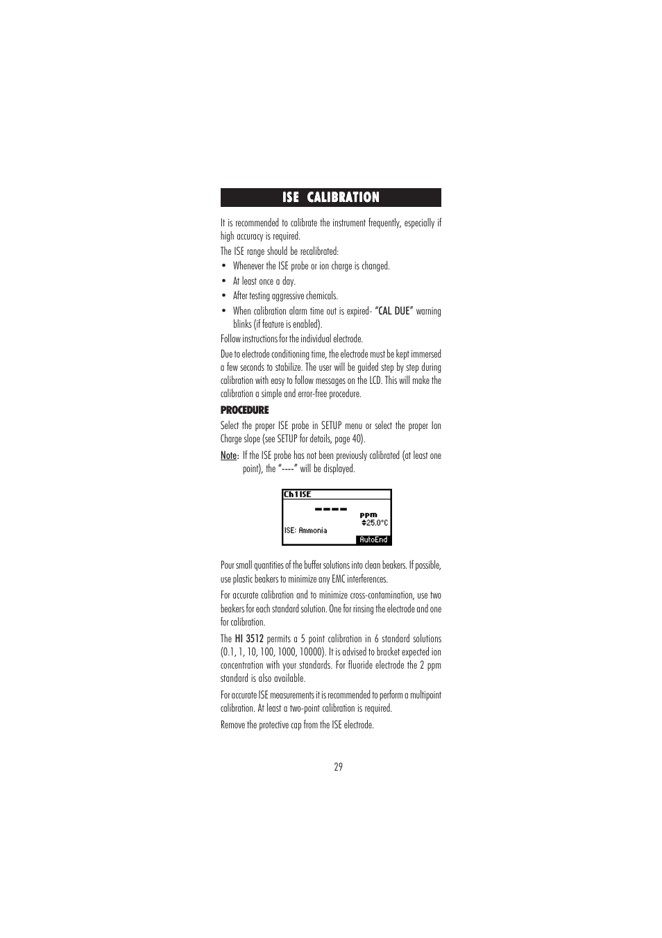 Hanna Instruments HI 3512 User Manual | Page 29 / 84