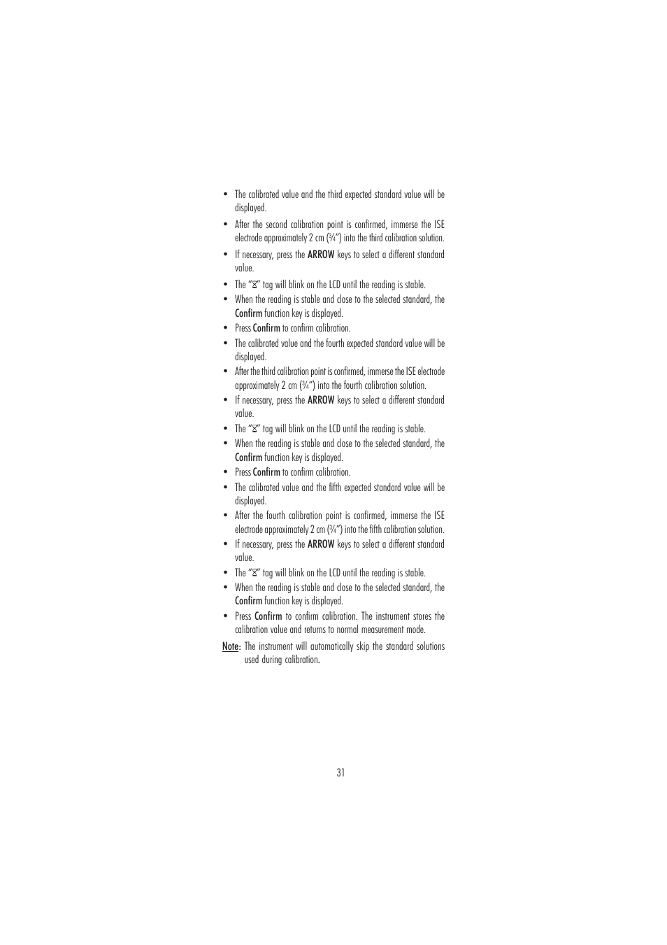 Hanna Instruments HI 3512 User Manual | Page 31 / 84