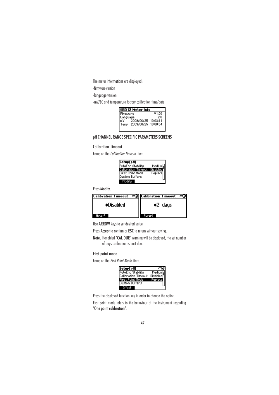 Hanna Instruments HI 3512 User Manual | Page 47 / 84