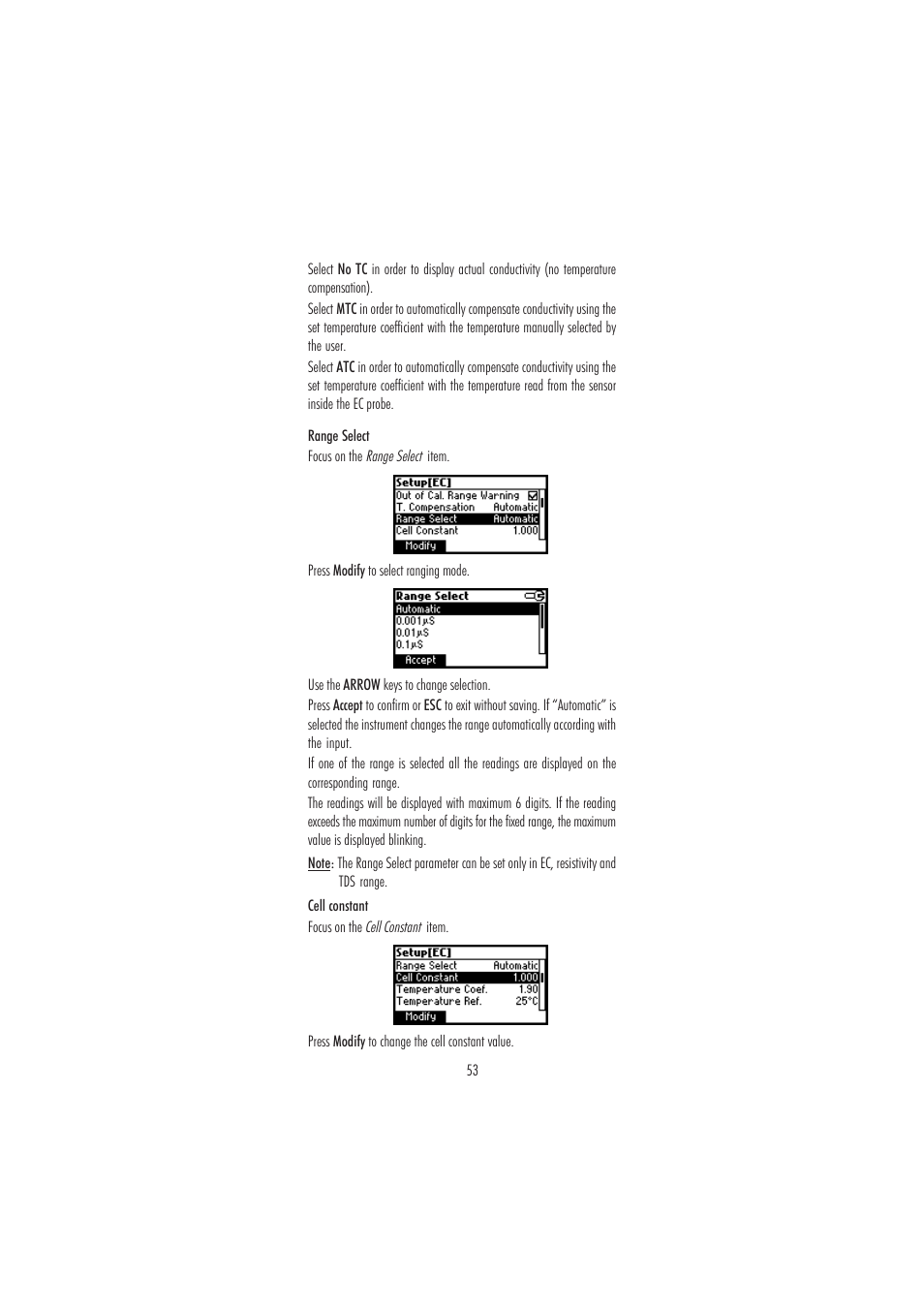 Hanna Instruments HI 3512 User Manual | Page 53 / 84