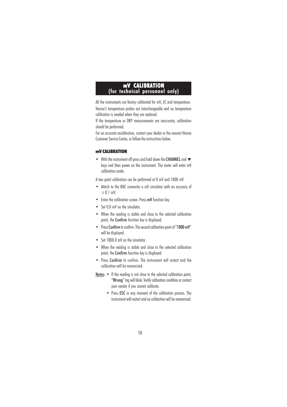 Hanna Instruments HI 3512 User Manual | Page 58 / 84