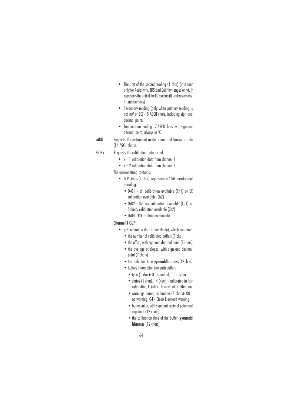 Hanna Instruments HI 3512 User Manual | Page 64 / 84