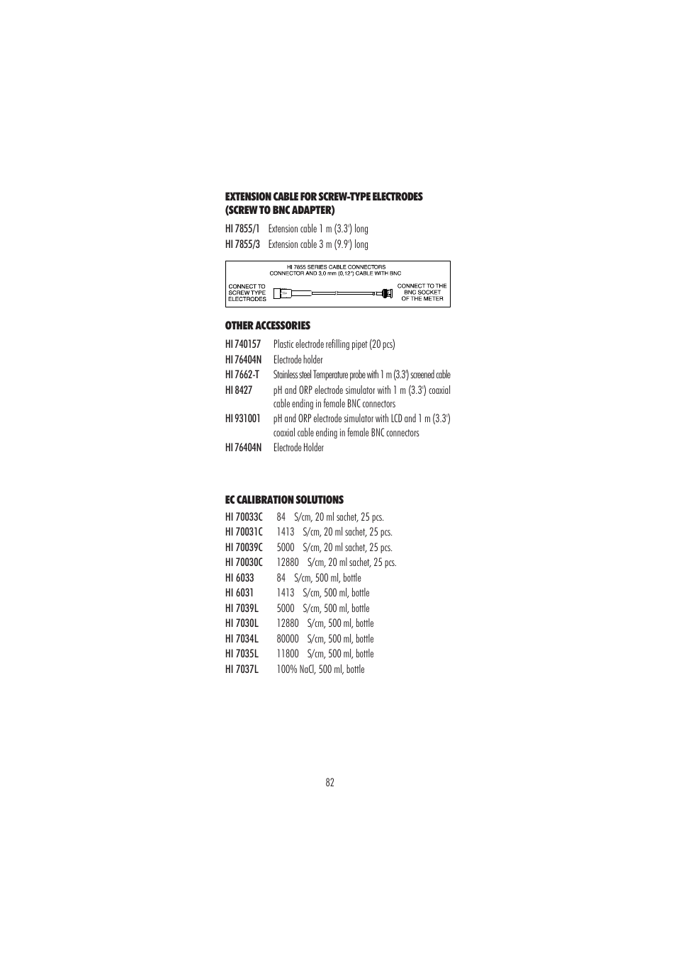 Hanna Instruments HI 3512 User Manual | Page 82 / 84