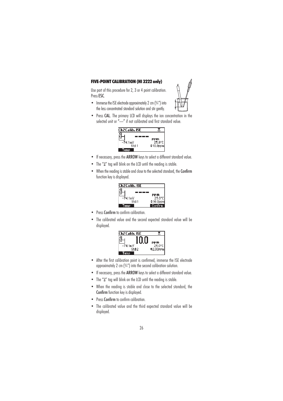 Hanna Instruments HI 3220 User Manual | Page 26 / 68