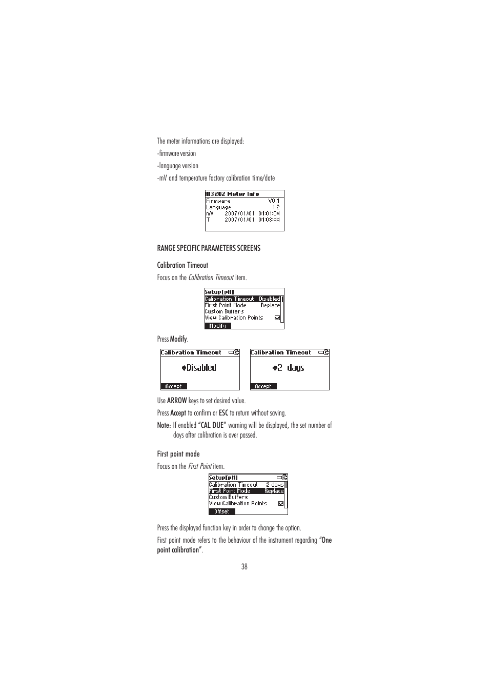 Hanna Instruments HI 3220 User Manual | Page 38 / 68