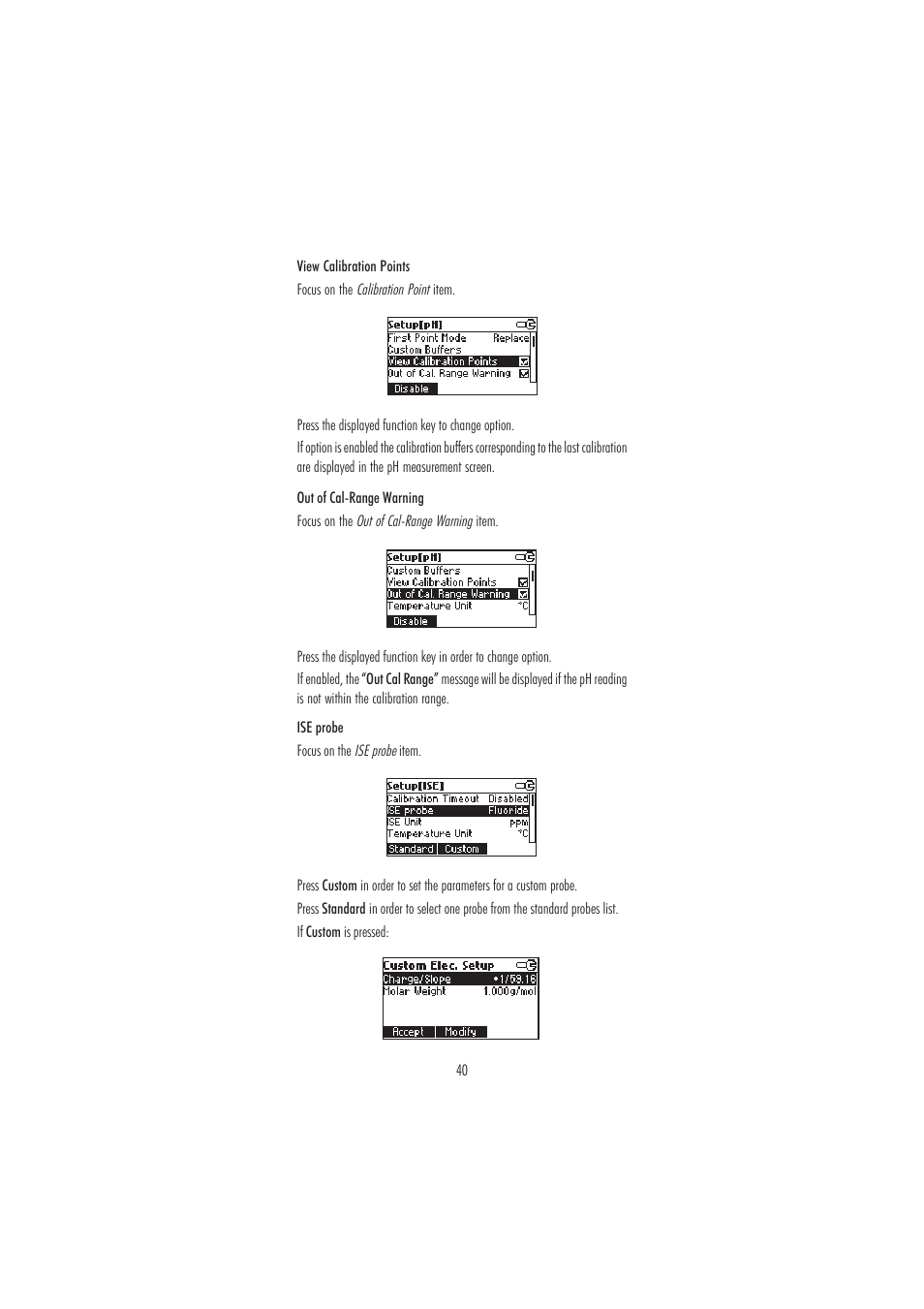 Hanna Instruments HI 3220 User Manual | Page 40 / 68