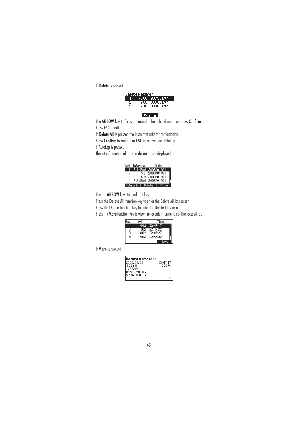 Hanna Instruments HI 3220 User Manual | Page 45 / 68