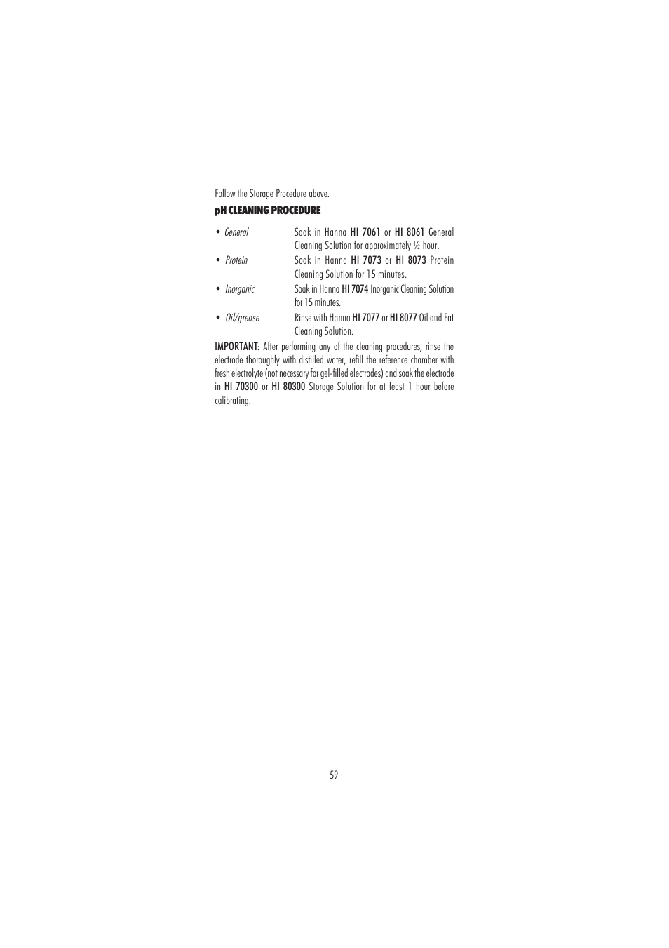 Hanna Instruments HI 3220 User Manual | Page 59 / 68
