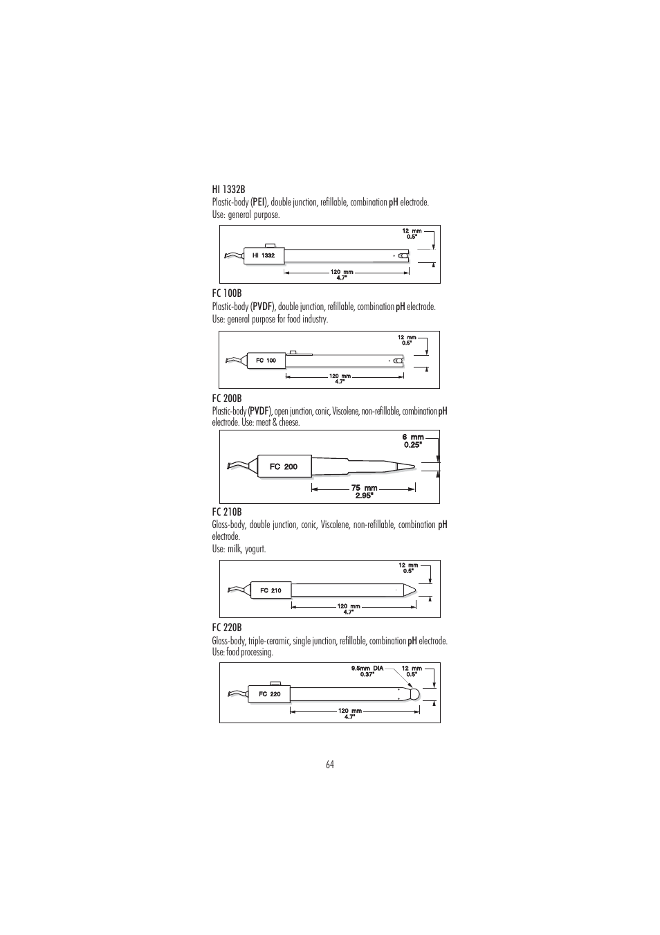 Hanna Instruments HI 3220 User Manual | Page 64 / 68