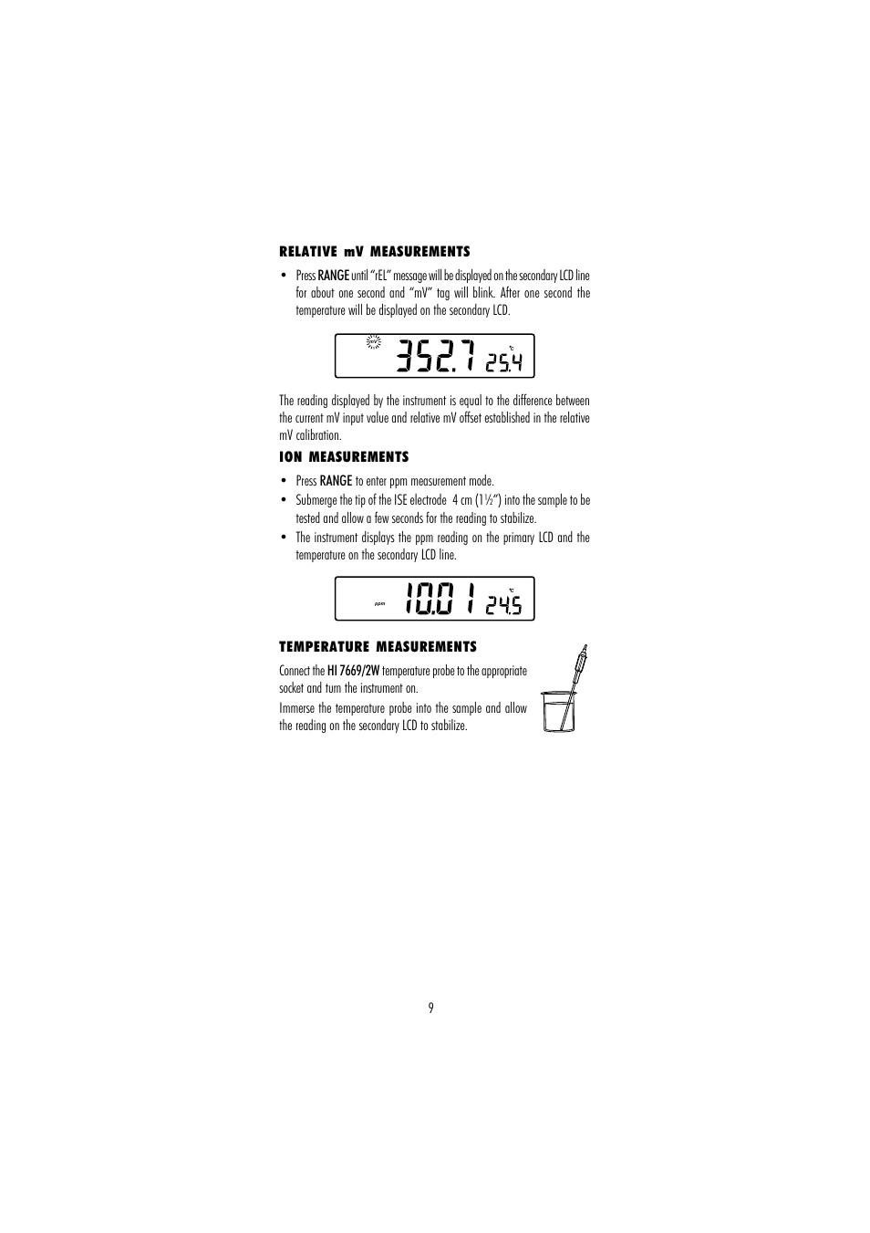 Hanna Instruments HI 253 User Manual | Page 9 / 44