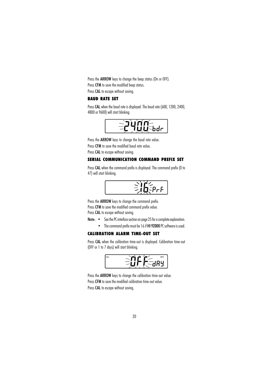 Hanna Instruments HI 250 User Manual | Page 20 / 40