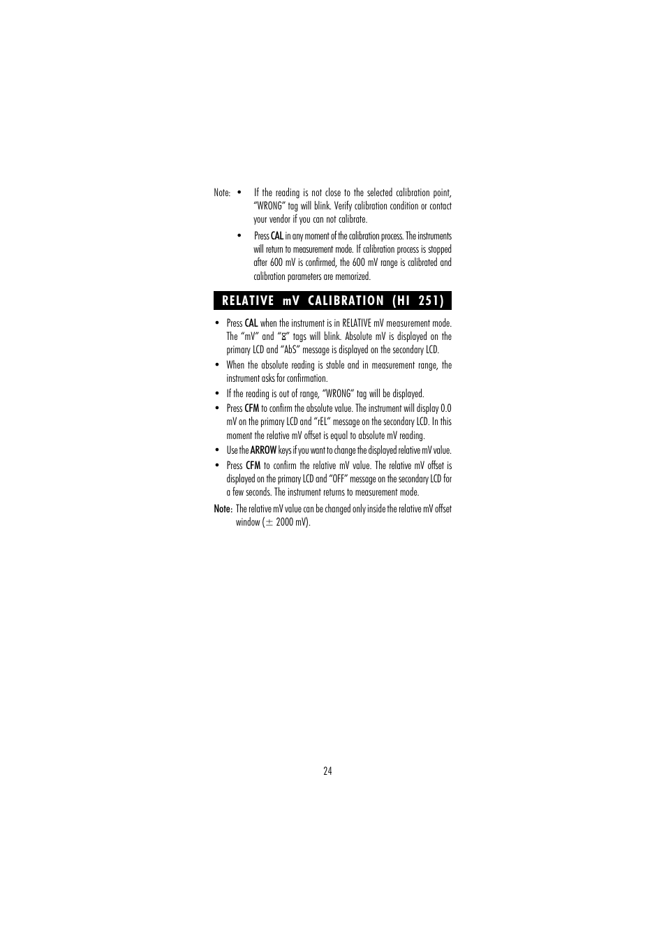 Hanna Instruments HI 250 User Manual | Page 24 / 40