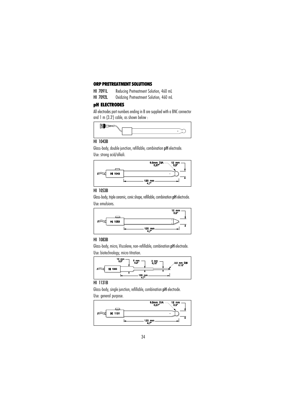 Hanna Instruments HI 250 User Manual | Page 34 / 40