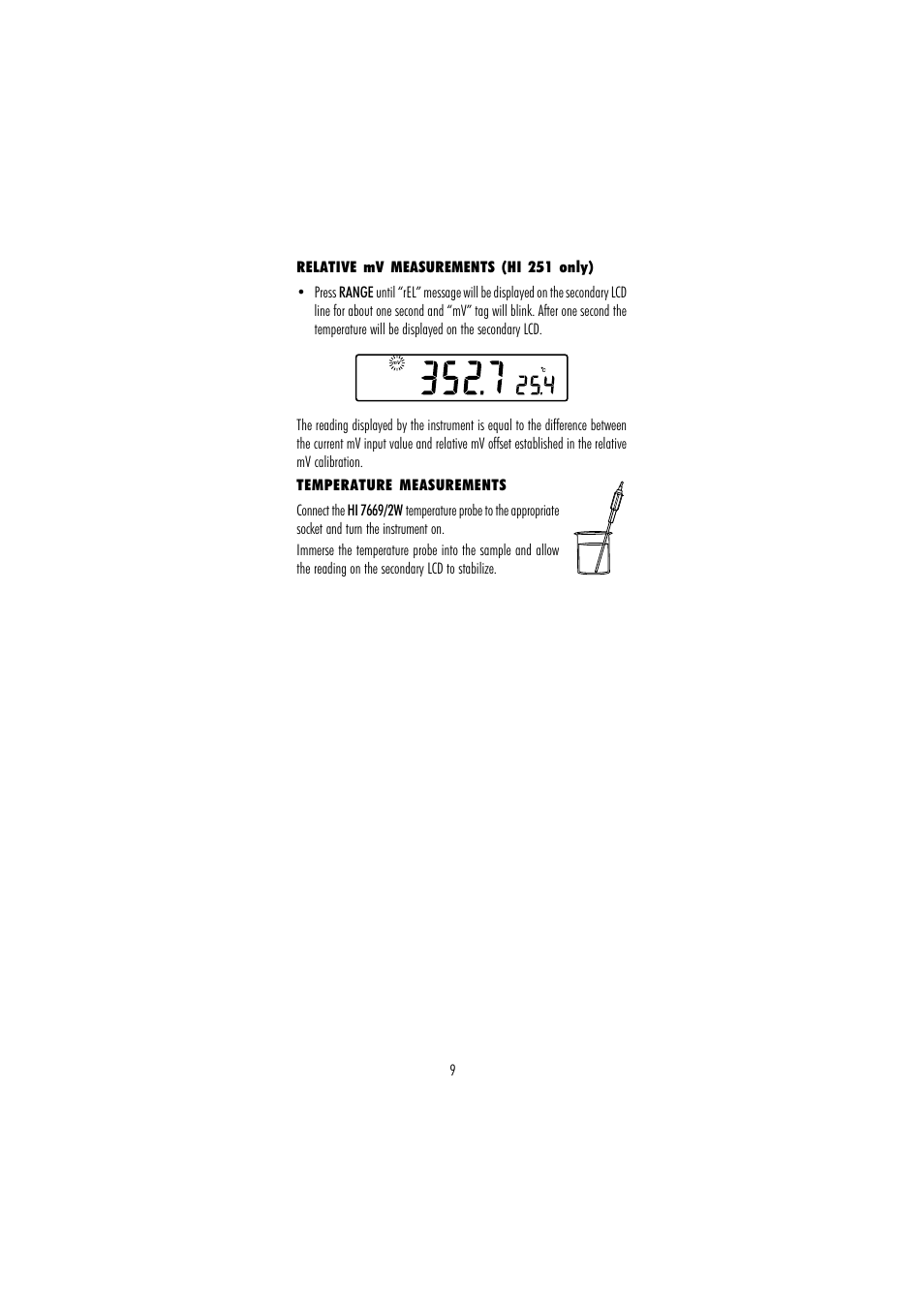 Hanna Instruments HI 250 User Manual | Page 9 / 40