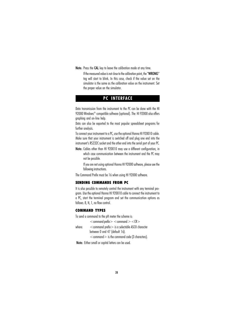 Hanna Instruments HI 221 User Manual | Page 28 / 40